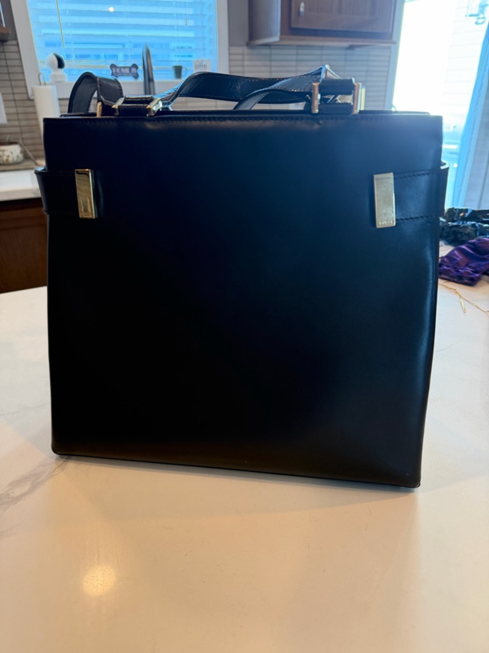 Gucci Brown Tom Ford era Leather Structured Shoulder Bag with Gold Hardware